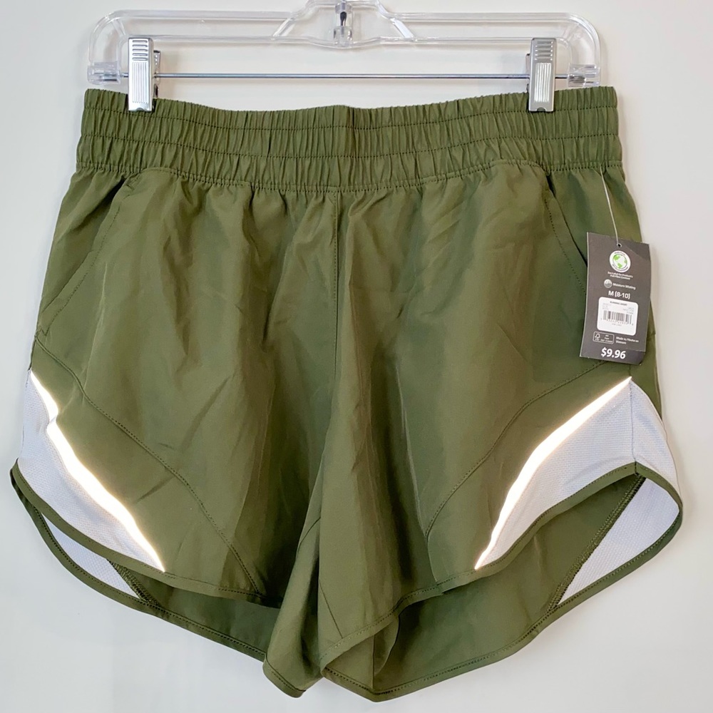 Walmart. Green running shorts size medium (M) 8/10 NWT
